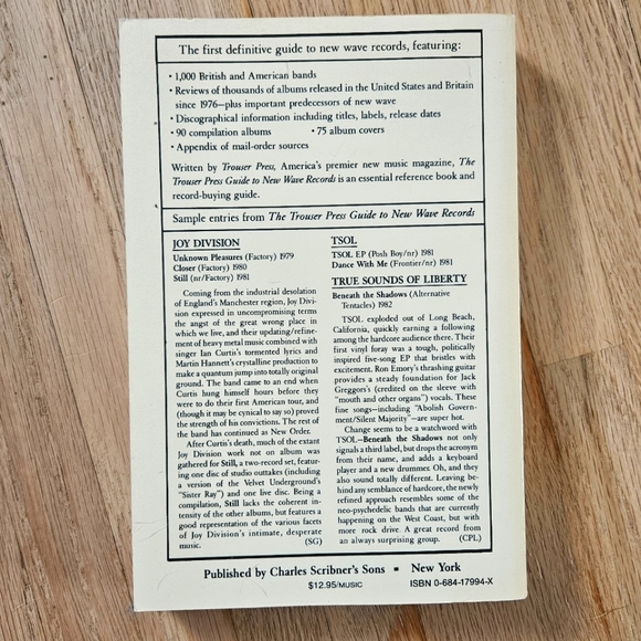 1983 The Trouser Press GUIDE TO NEW WAVE RECORDS - Picture 2 of 3